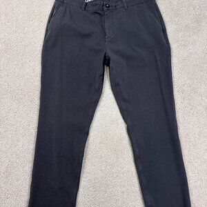 Mugsy Pants Brooks men's 38 x 30 Chino Gray Classic Slim Fit Stretchy Casual